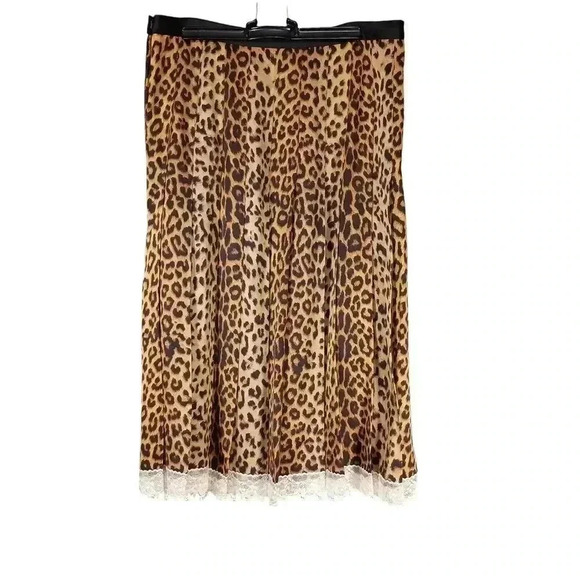 Commission Skirt Pleated Knee Length Lace Trim Autumn Winter 2021 Women's 8 - Picture 3 of 8